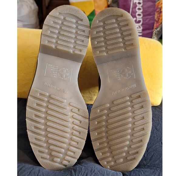 Doc Martens Church Stud Boots Size 8 Black Patent Leather Mid Top Evening Party - Picture 10 of 11